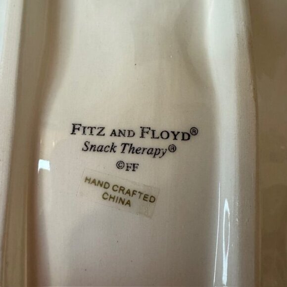 Vintage Fitz & Floyd Santa Claus Ceramic Platter Handcrafted Holiday Decor 16" - Picture 6 of 7